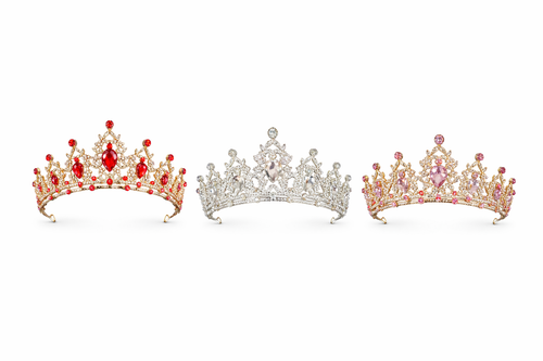 Tiara Groot Zilver, Rood of Roze